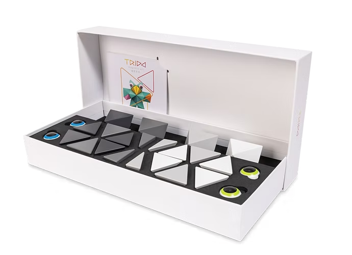 Trido Greyscal 藝術 3D 磁性積木 (白銀時代系列 進階版 - 24件套) STEM 玩具 | 所有面均可連接，無毒且通過 CE 認證 | 適合 3 歲以上兒童 🔥八折優惠 20%🔥