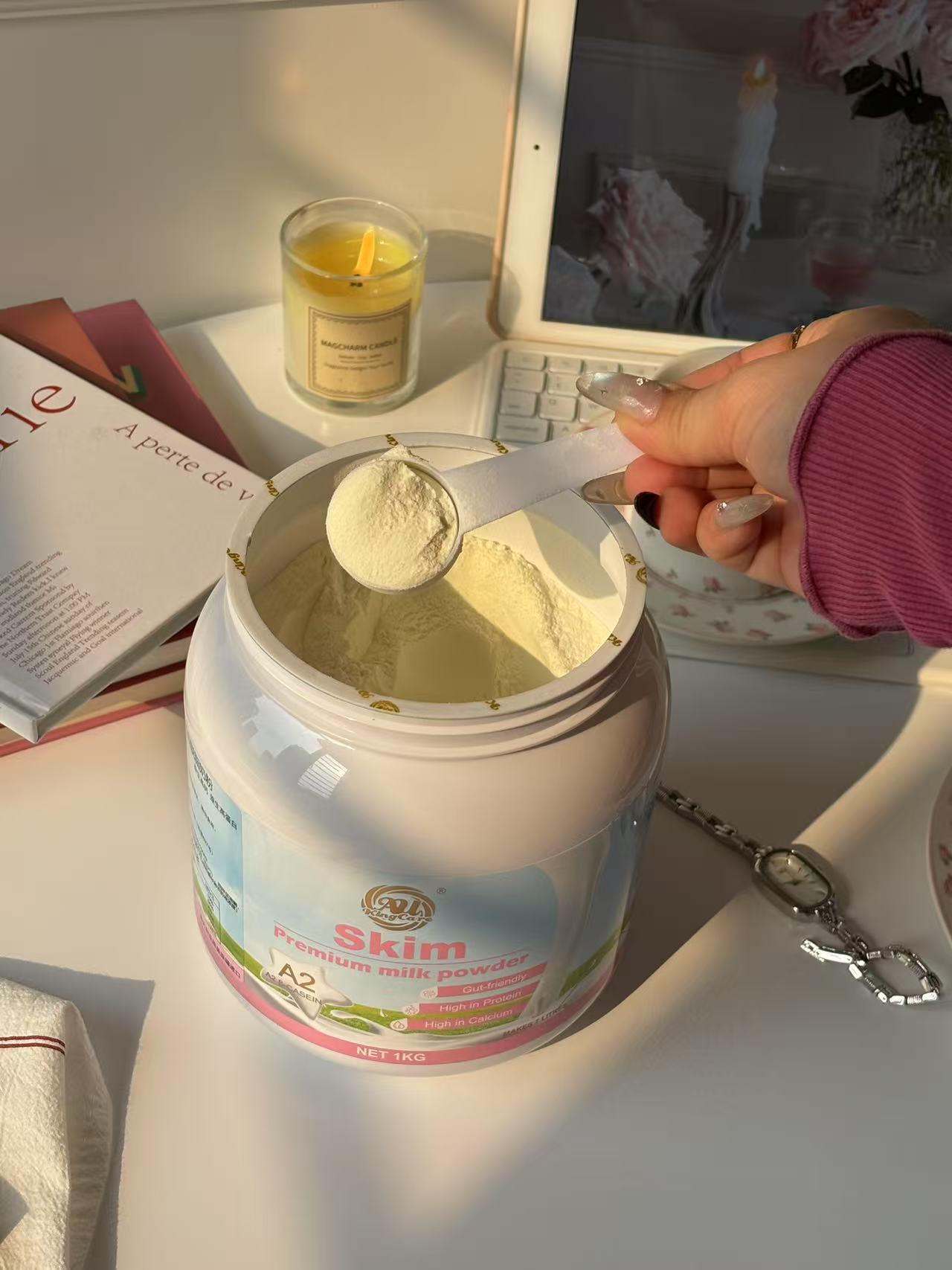 Au Kingcare A2 β-Casein Skim Cream Premium Milk Powder 1KG