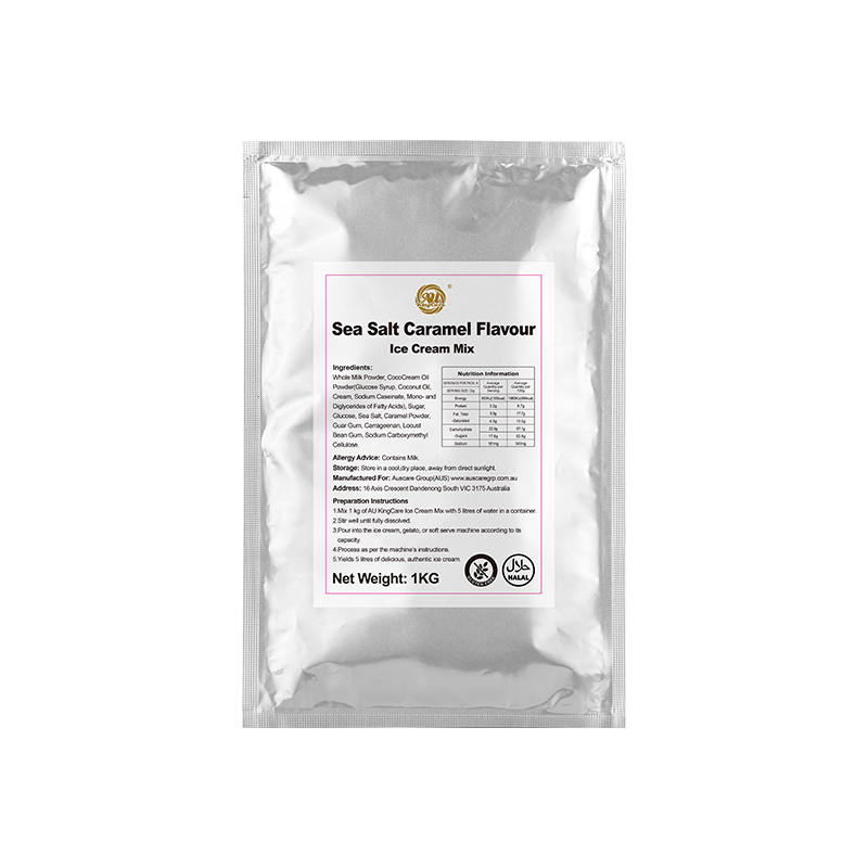 AU KingCare Ice Cream Mix – 1kg | Makes 5L Ice Cream, Gelato & Soft Serve