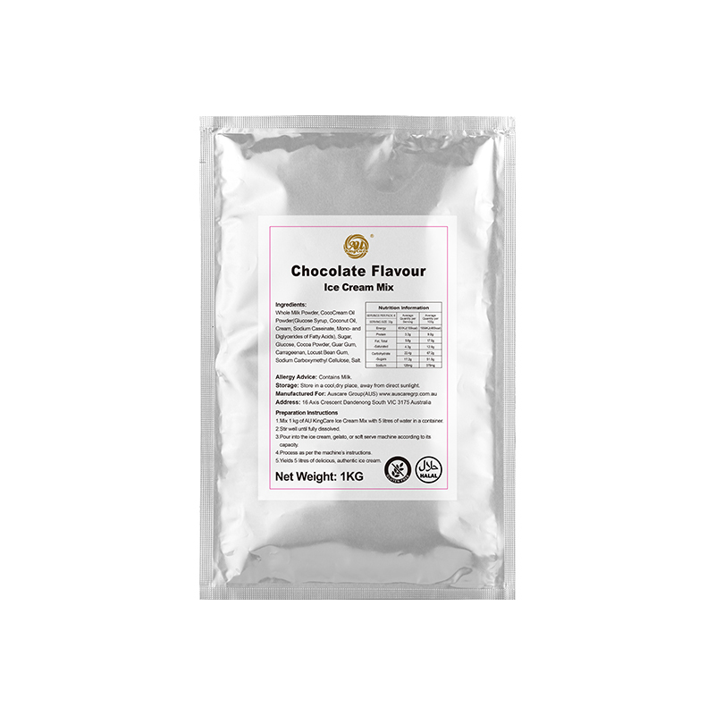 AU KingCare Ice Cream Mix – 1kg | Makes 5L Ice Cream, Gelato & Soft Serve