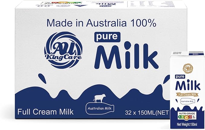 Au Kingcare Pure Full Cream Milk 150ml*32box/carton 
