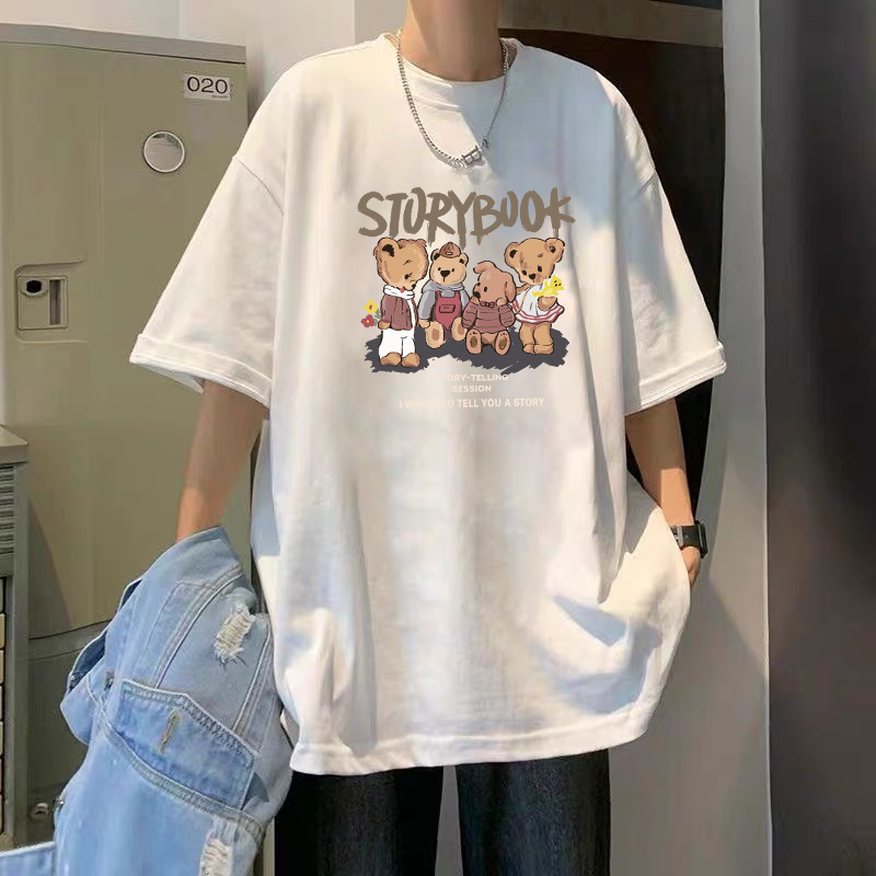 T-Shirt Men's Pure Cotton Half Sleeve Top Base Shirt