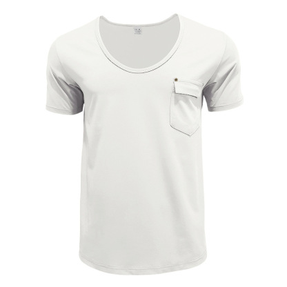 Men's V-Neck Pocket T-Shirt – Plus Size Casual Wear