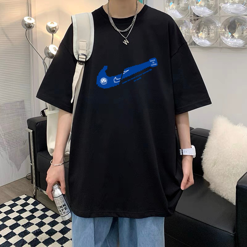 T-Shirt Men's Pure Cotton Half Sleeve Top Base Shirt