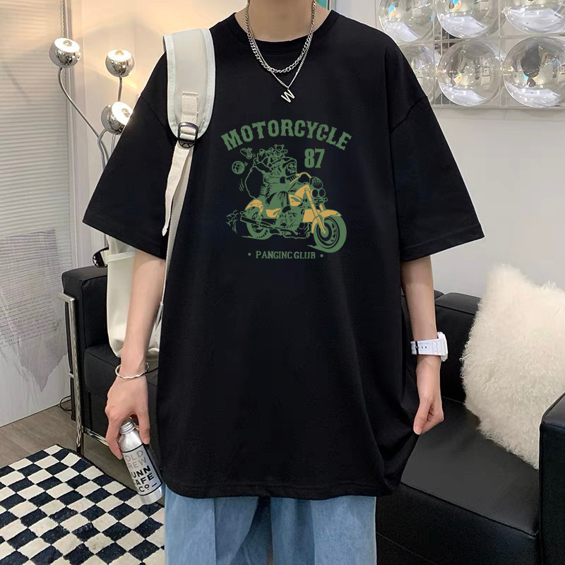 T-Shirt Men's Pure Cotton Half Sleeve Top Base Shirt