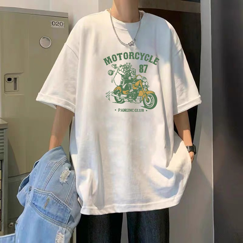 T-Shirt Men's Pure Cotton Half Sleeve Top Base Shirt