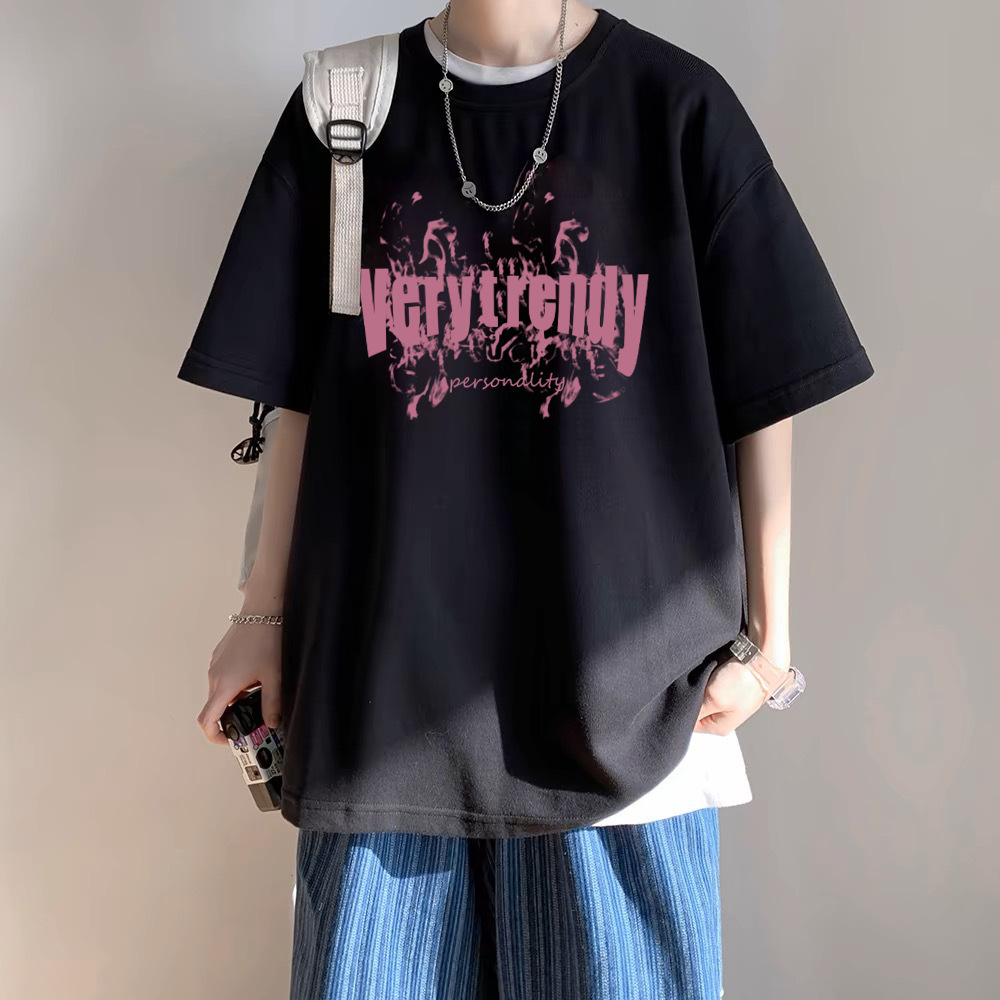 T-Shirt Men's Pure Cotton Half Sleeve Top Base Shirt