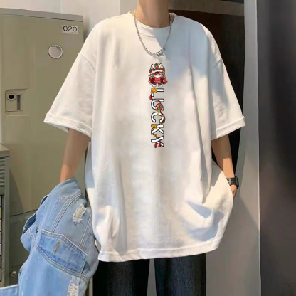 T-Shirt Men's Pure Cotton Half Sleeve Top Base Shirt