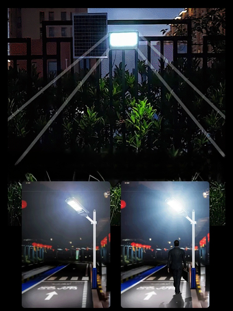 【ใช้ไฟฟ้า 0 หน่วยทั้งปี】ไฟถนนพลังงานแสงอาทิตย์กันน้ำสว่างมาก