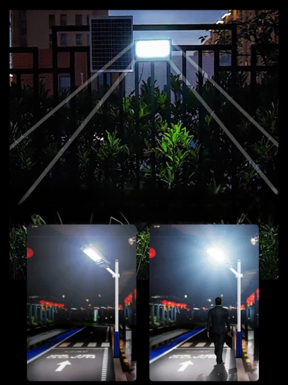 【ใช้ไฟฟ้า 0 หน่วยทั้งปี】ไฟถนนพลังงานแสงอาทิตย์กันน้ำสว่างมาก