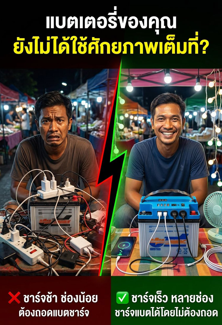 เครื่องแปลงแบตเตอรี่อเนกประสงค์