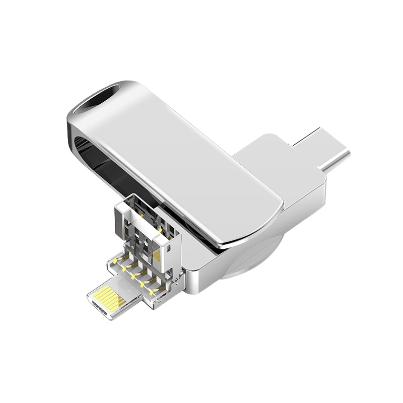 📱✨ สวัสดีเพื่อนๆ! เพิ่มพื้นที่เก็บข้อมูลกันเถอะ! 🎉แฟลชไดร์ฟความจุใหญ่แบบ4ใน1สำหรับขยายหน่วยความจำโทรศัพท์มือถือ