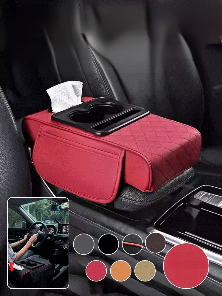 【5 อิน 1】กล่องเก็บของที่พักแขนในรถยนต์