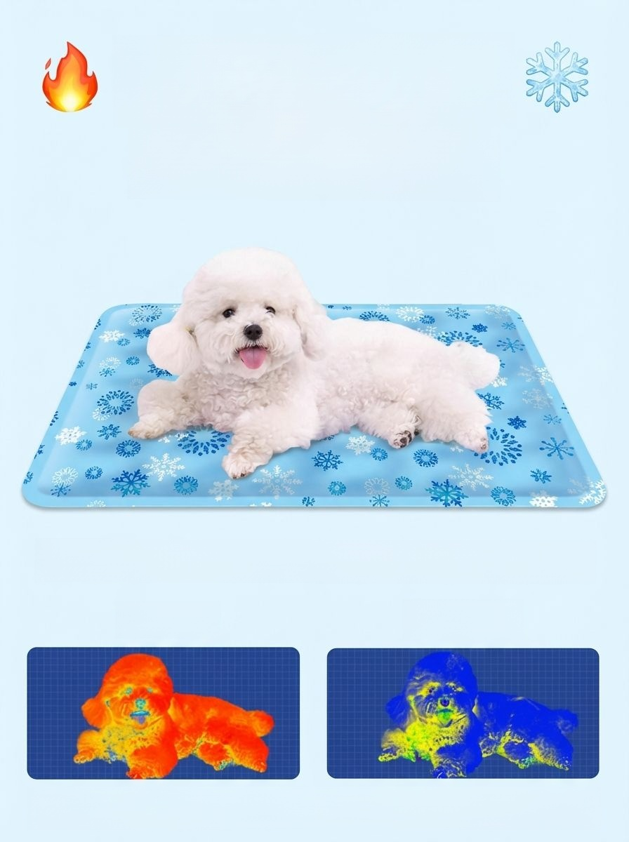 【กันลื่นทนทาน】 แผ่นรองเย็นสำหรับสัตว์เลี้ยงที่จำเป็นในฤดูร้อน