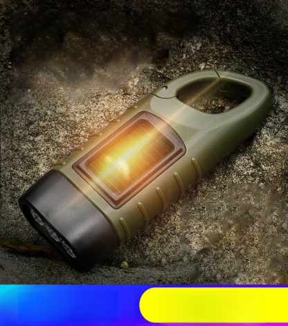 ไฟฉายพลังงานแสงอาทิตย์ ผลิตไฟฟ้าโดยมือแกว่ง🌞🔋 ไฟฉายพลังงานแสงอาทิตย์ที่ไม่มีวันหมด! 