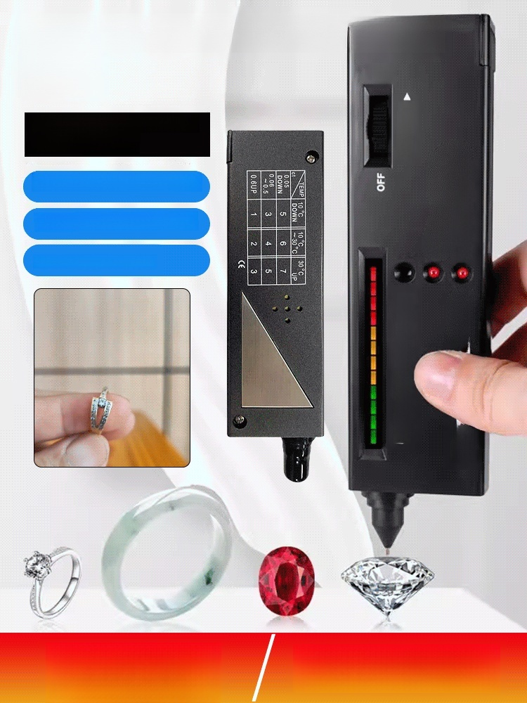 ตรวจสอบของแท้ ปลอมและความแข็ง เครื่องวัดค่าการนำความร้อนสำหรับทดสอบเพชร 