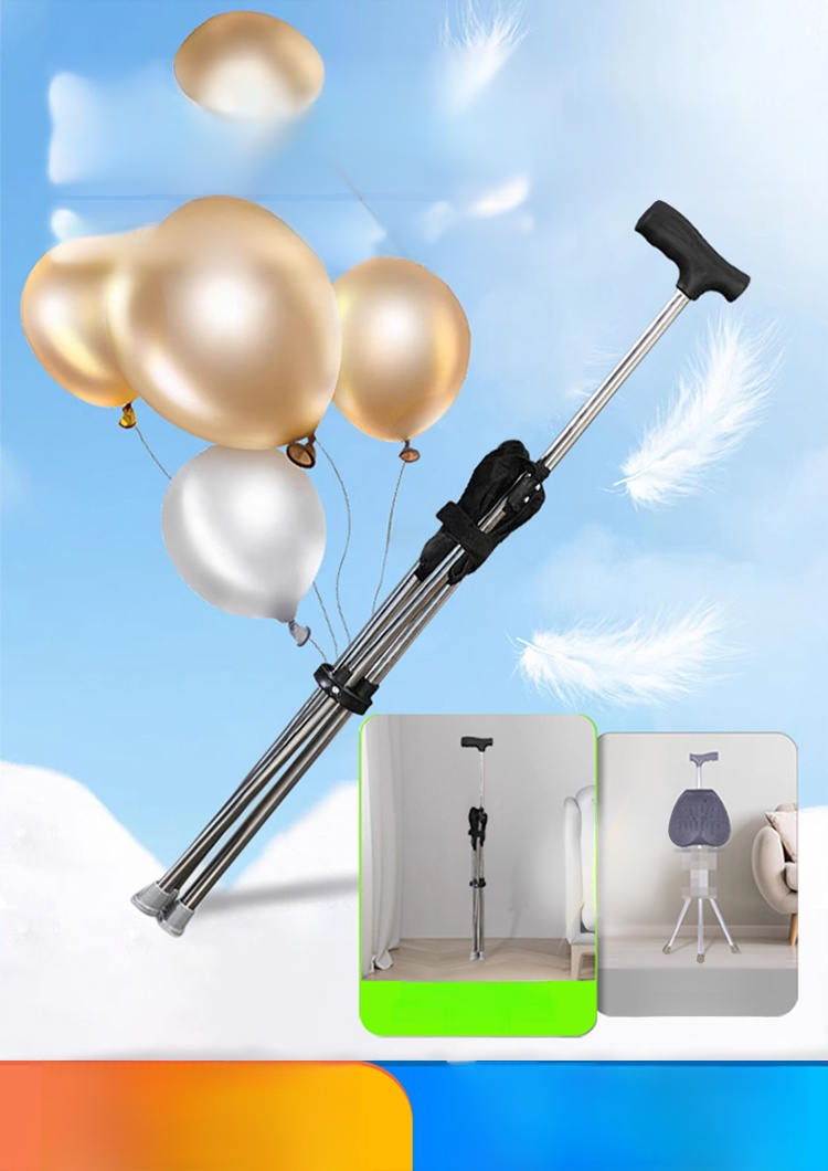 【มีให้เลือก 3 สี】ไม้เท้าเก้าอี้กันลื่นแบบยืดหดได้