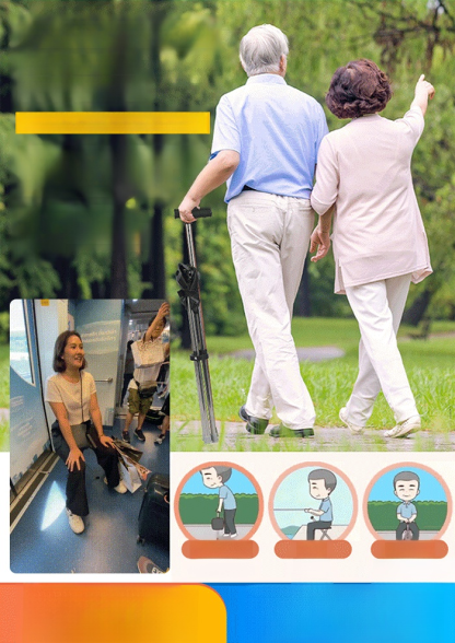 【มีให้เลือก 3 สี】ไม้เท้าเก้าอี้กันลื่นแบบยืดหดได้