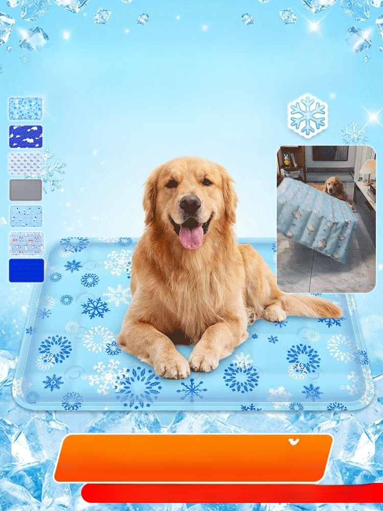 【กันลื่นทนทาน】 แผ่นรองเย็นสำหรับสัตว์เลี้ยงที่จำเป็นในฤดูร้อน