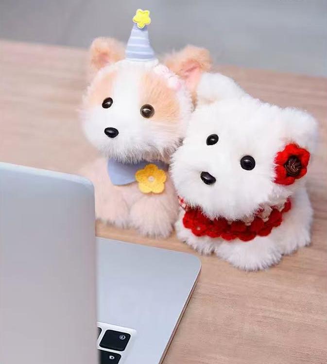 Chongker | Handmade Realistic Plush | Dog Mascot / Charm