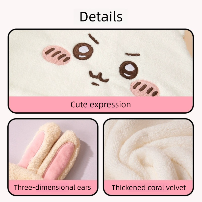 Chiikawa x Miniso | 3D Cartoon Antibacterial Hair Turban