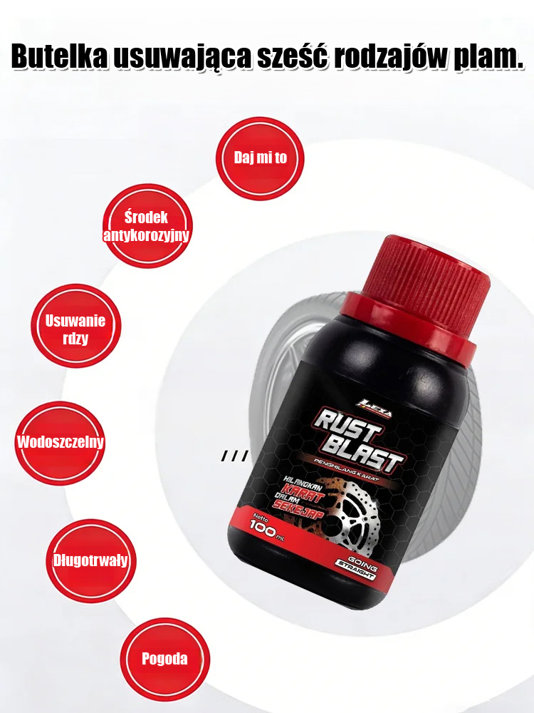 Wielozadaniowy spray do usuwania rdzy i ochrony powierzchni metalowych