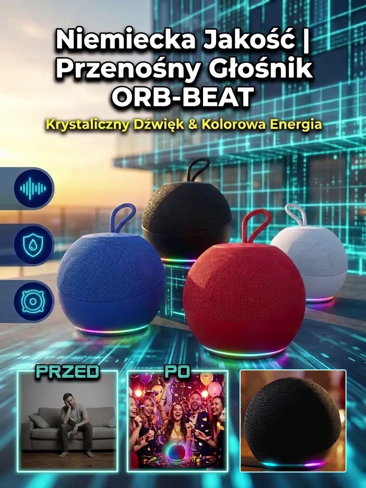 【Niemiecka wysoka jakość】Przenośny głośnik basowy na zewnątrz
