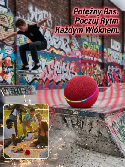 【Niemiecka wysoka jakość】Przenośny głośnik basowy na zewnątrz