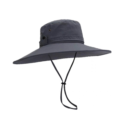 Többféleképpen viselhető széles karimájú napellenzős kalap 