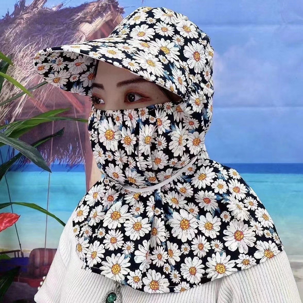 Lélegző nyakvédős napellenzős sapka