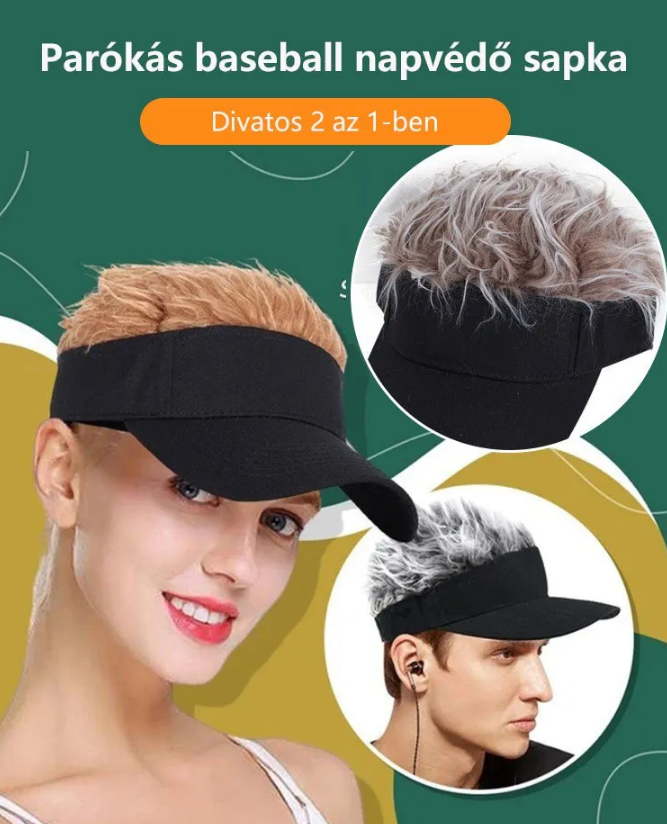 Paróka baseball napellenző sapka