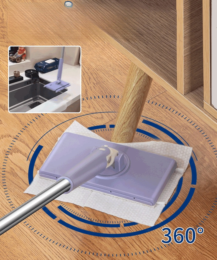 [หยิบอัตโนมัติ] ไม้ถูพื้นมือไม่เลอะมือ