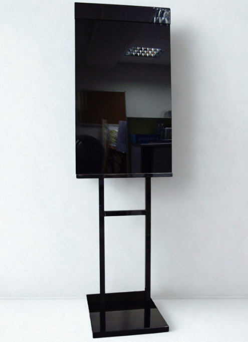 ST-306 不銹鋼電黑金座地告示座