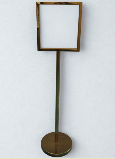 ST-02 不鏽鋼雙面插牌告示座