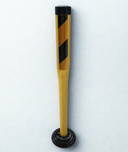 TC500 扁身黃黑交通柱