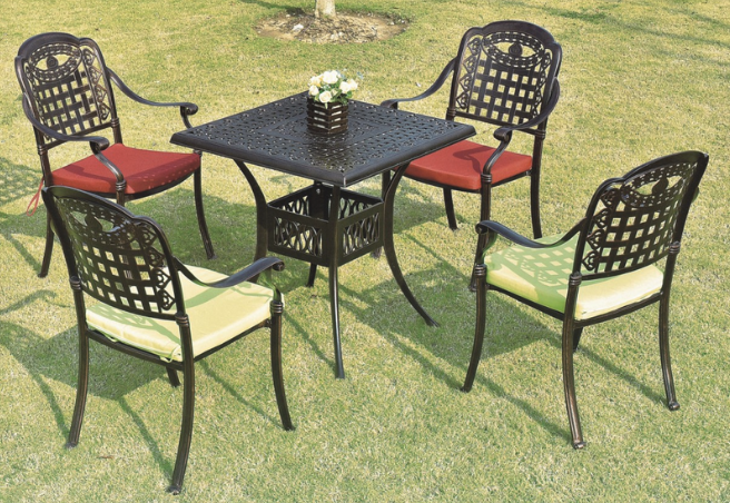 HD-K1616B 戶外鑄鋁桌椅套裝