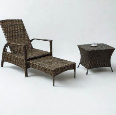 HD-C550 PE仿藤躺椅組合