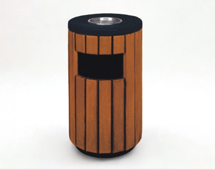 HD-Q2201 木製圓形戶外垃圾桶