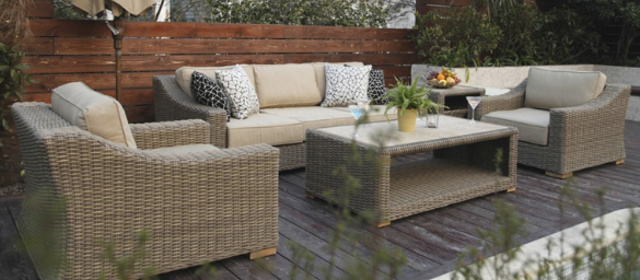 HD-A068 仿藤沙發茶几套裝