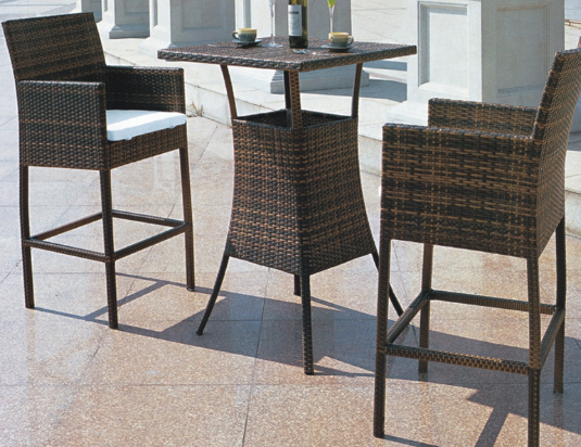 HD-B396 仿藤桌椅套裝