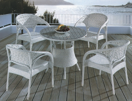 HD-B305 仿藤桌椅套裝