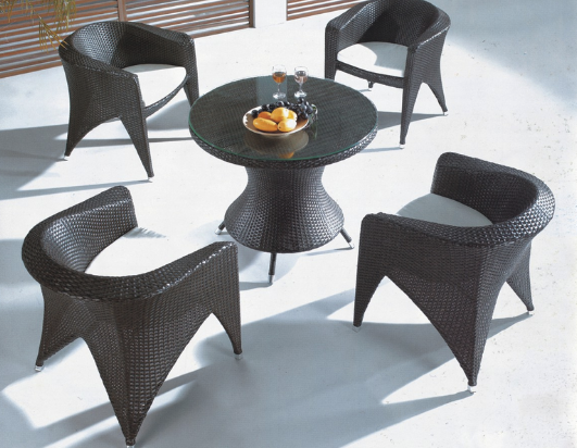 HD-B290 仿藤桌椅套裝