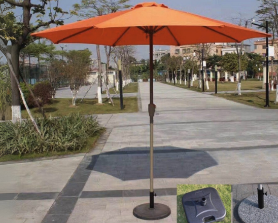 HD-G1131B 手搖單頂中柱太陽傘