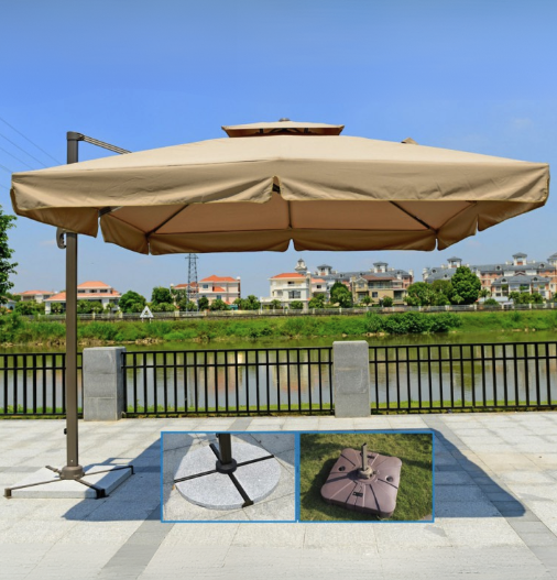 HD-G1111 雙頂方形羅馬傘（有垂布）