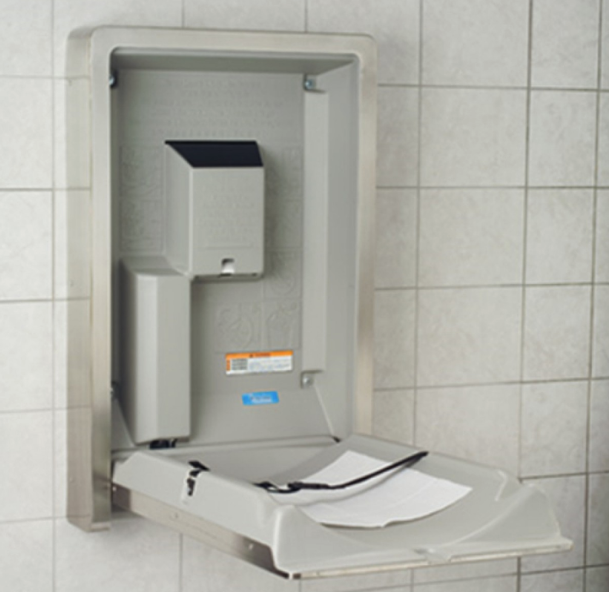 KB111-SSWM/ KB111-SSRE 直向嬰兒換片架/ (藏牆式)