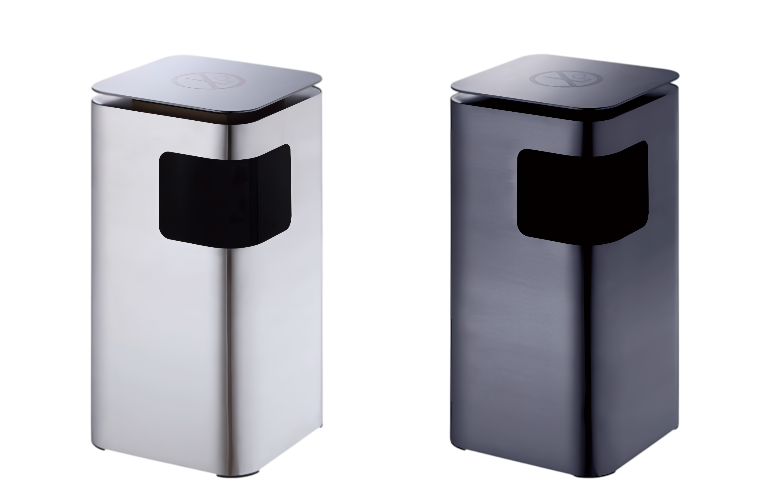 JD-2314 平面圓角座地垃圾桶