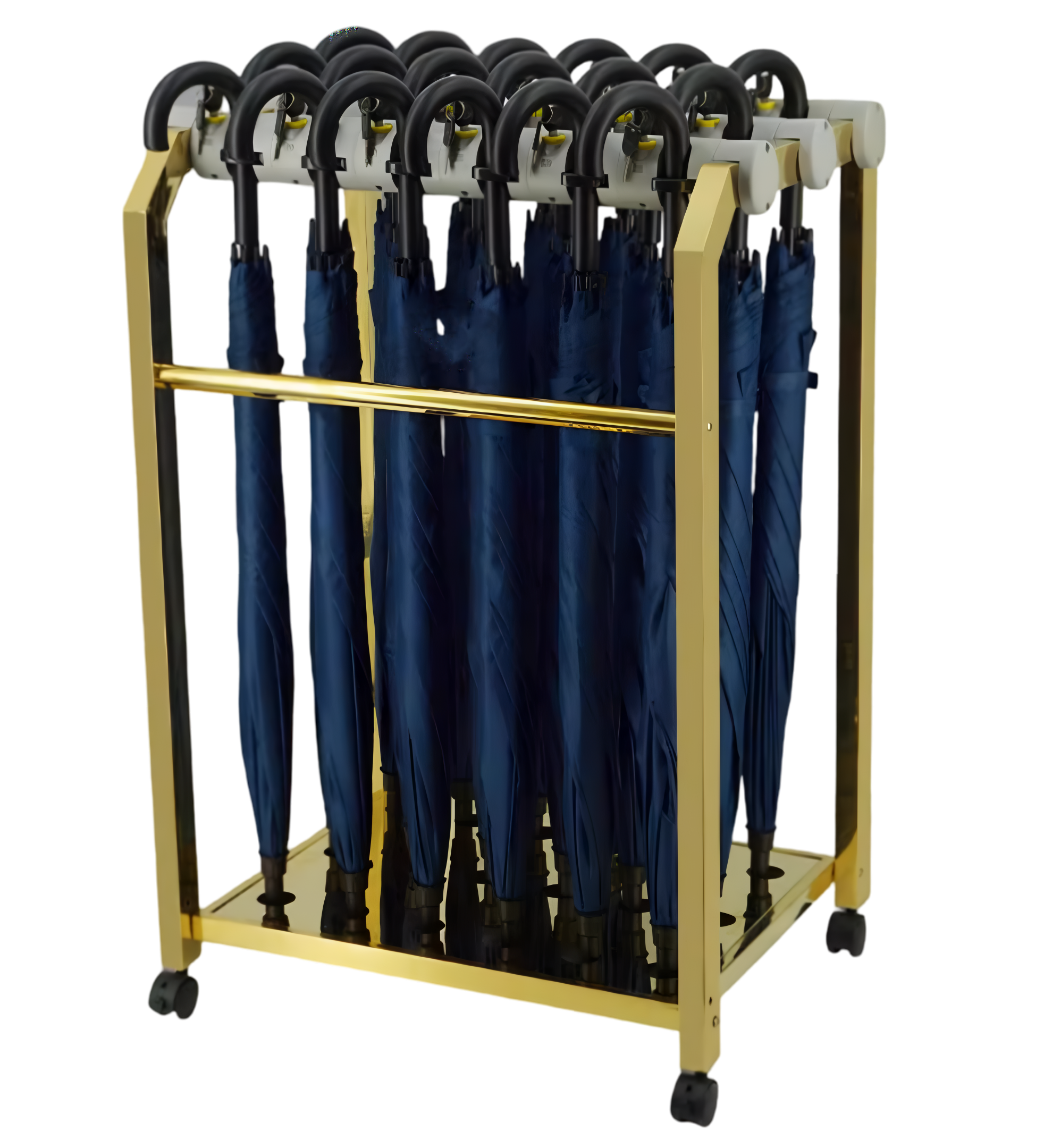 J - 8A 帶鎖豪華型18格雨傘架