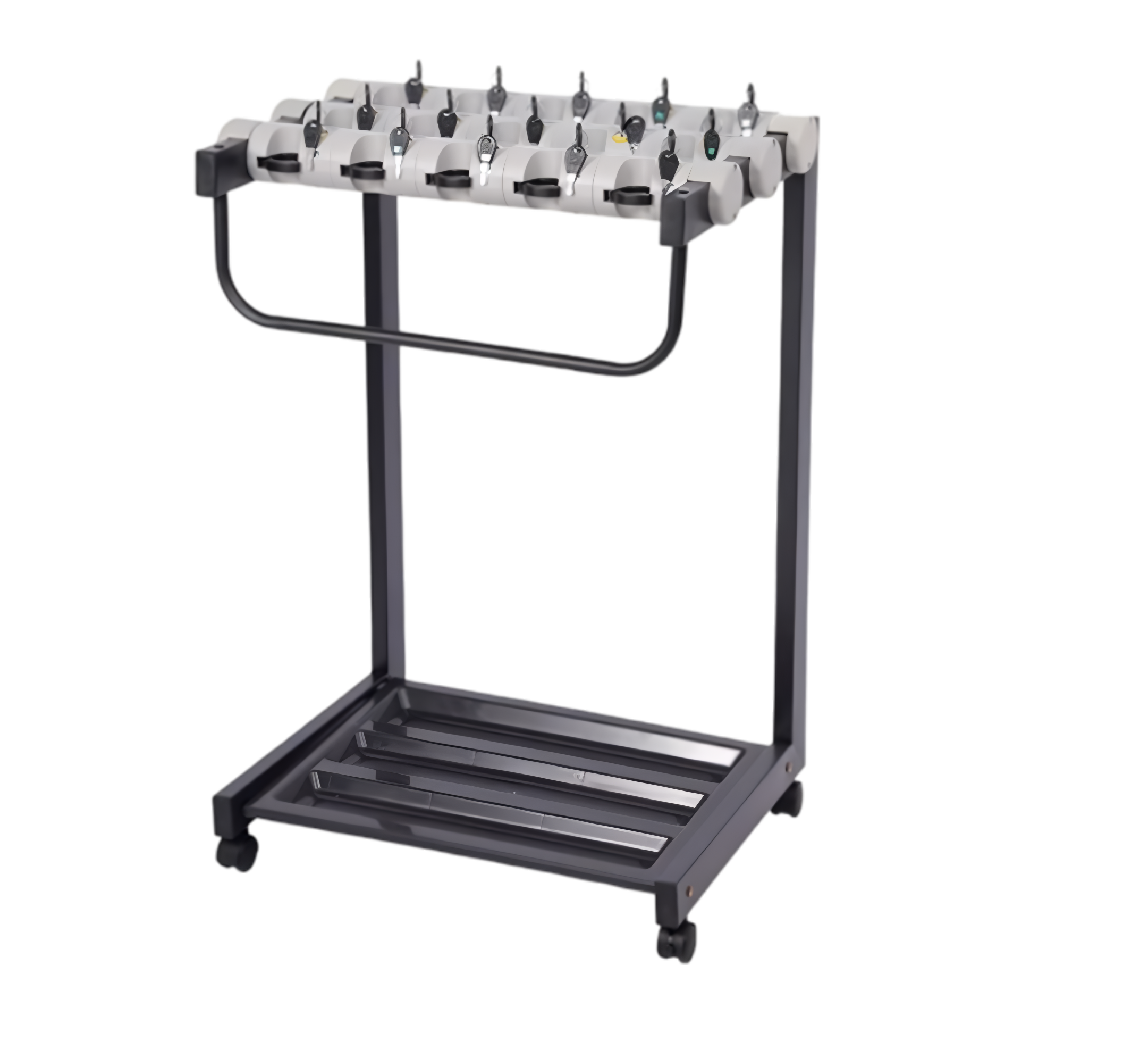 D - 004 帶鎖豪華型18格雨傘架