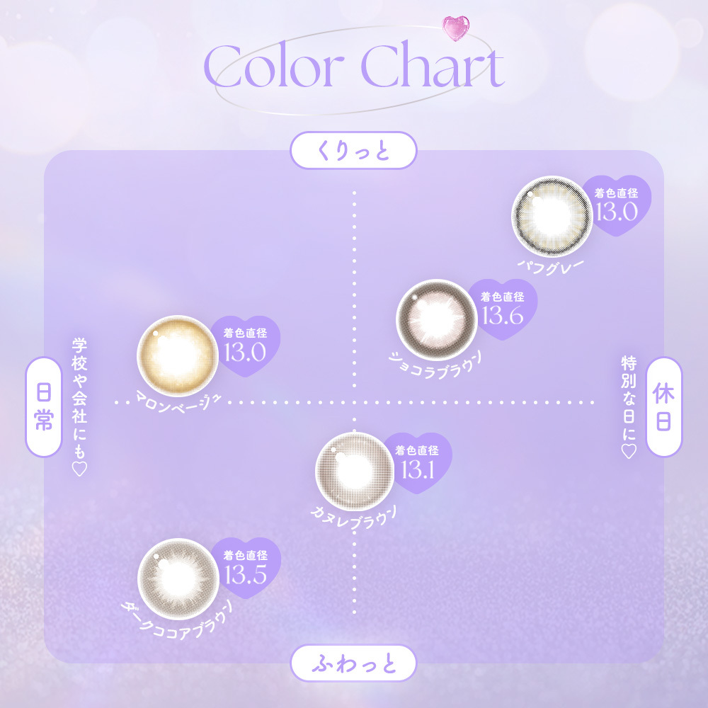 パフミーマンスリー ダークココアブラウン 2枚入り
