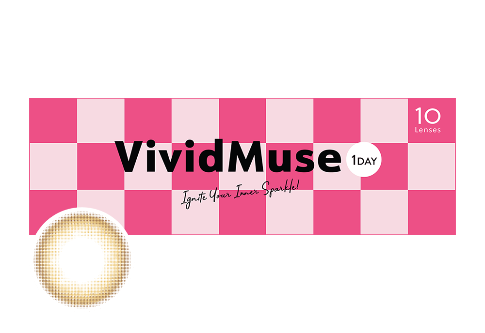 WAVEワンデー リング リミテッドコレクション モデル ヴィヴィットミューズ エクリュブラウン 10枚入り